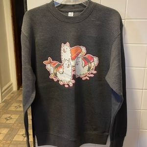 Alpaca Sushi Niguiri Pullover Sweatshirt